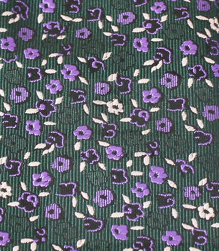                    NM slim szövött nyakkendő - Szürke virágmintás Mintás nyakkendők